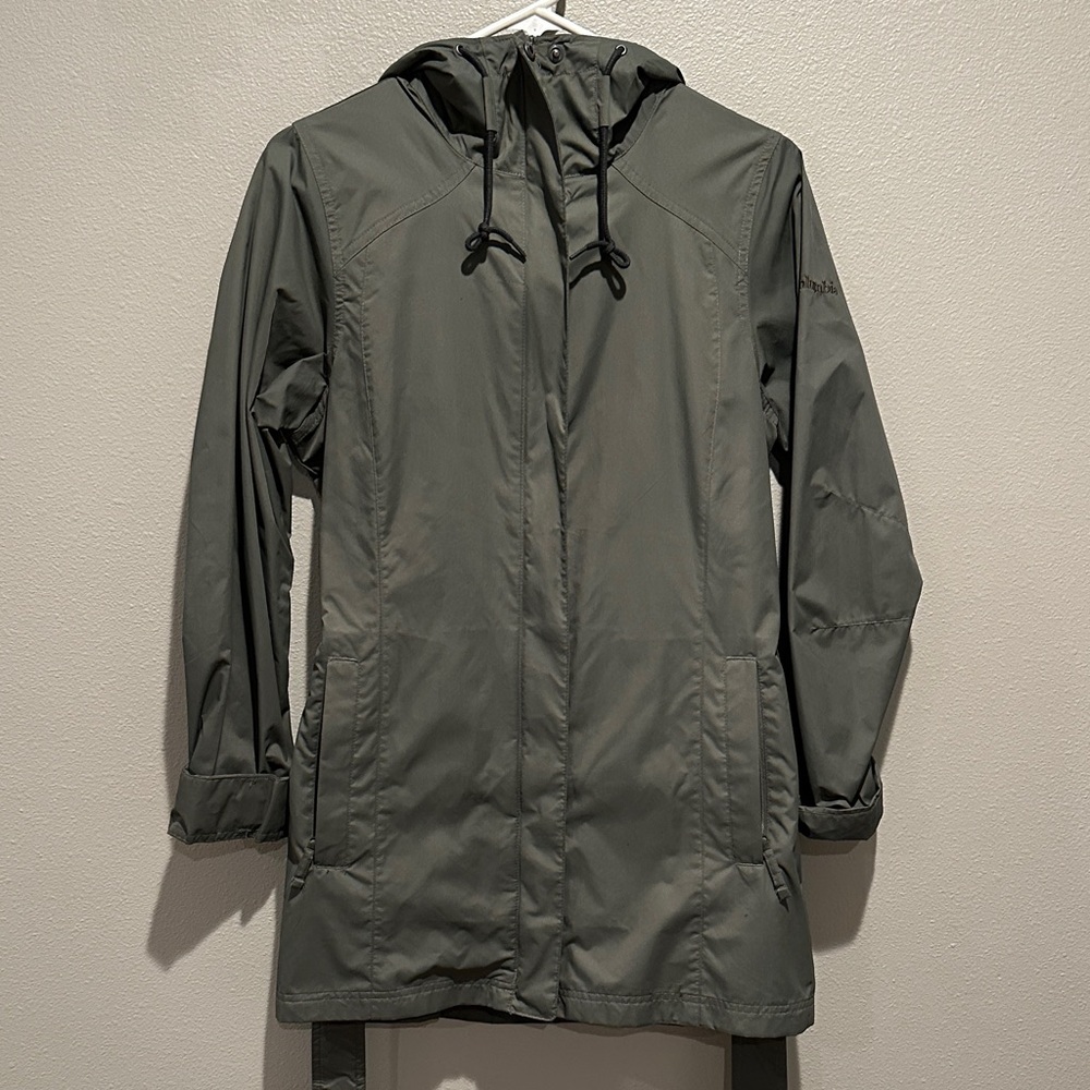 Columbia Sportswear Company Hooded Raincoat Size: Small